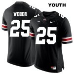 Youth NCAA Ohio State Buckeyes Mike Weber #25 College Stitched Authentic Nike White Number Black Football Jersey PM20C70HC